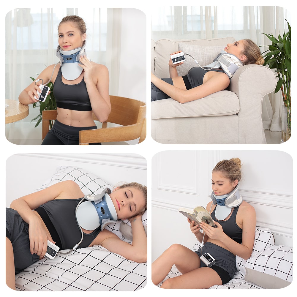 Inflatable Pain Relief Neck Brace Cervical Vertebra Traction Device