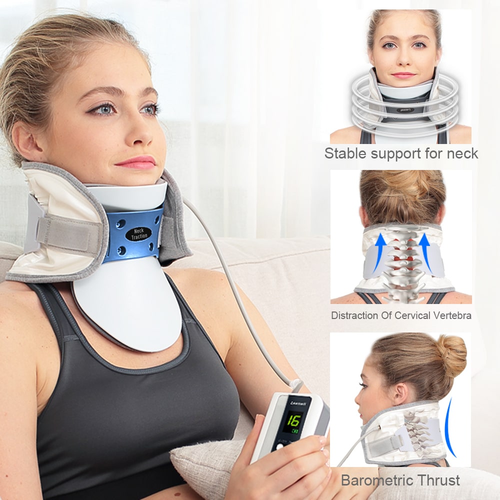 Inflatable Pain Relief Neck Brace Cervical Vertebra Traction Device